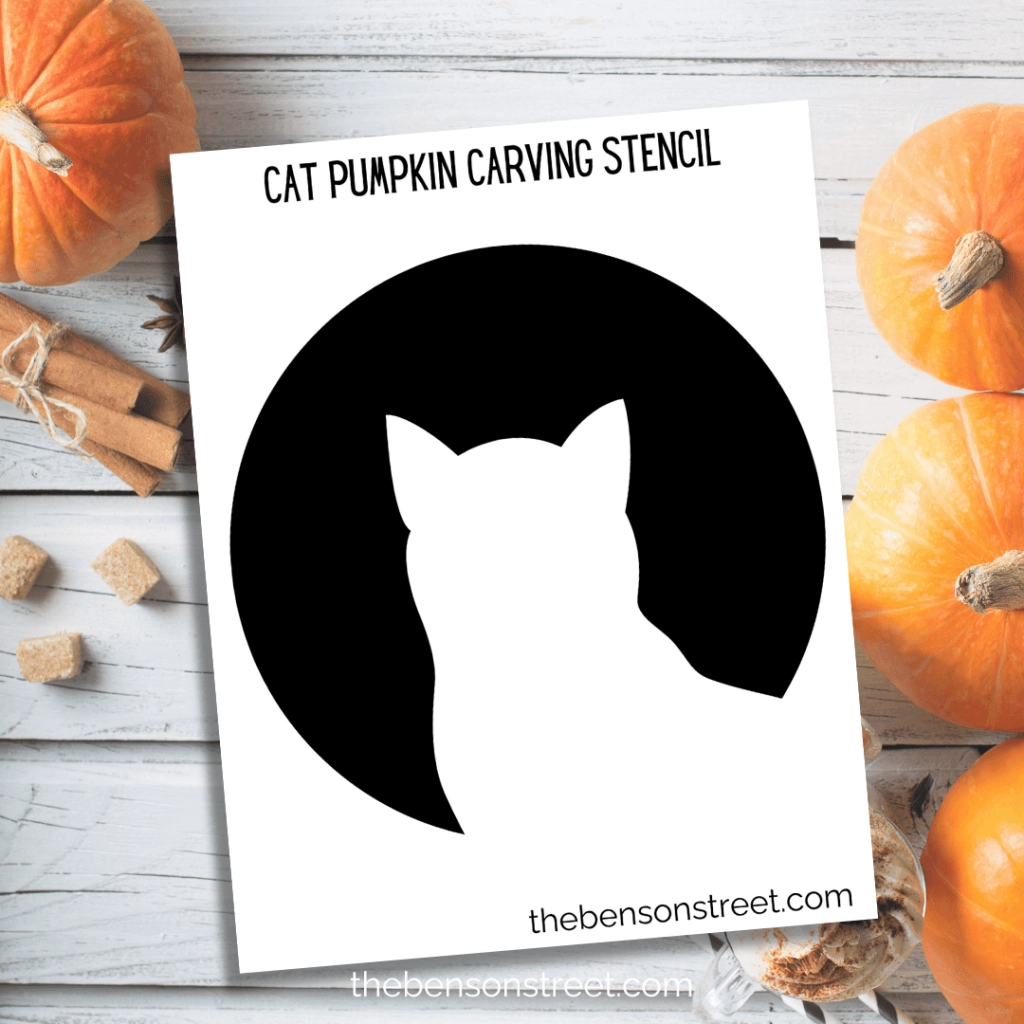 Free Printable Cat Pumpkin Carving Templates
