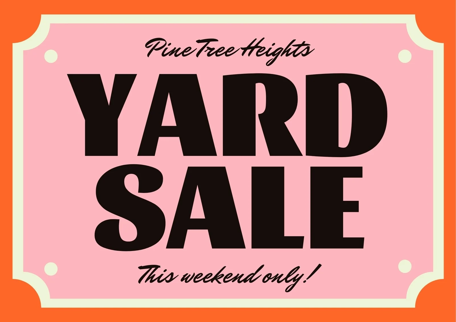 Free Printable Customizable Yard Sale Sign Templates Canva Free Printable Customizable Yard Sale Sign Templates Canva