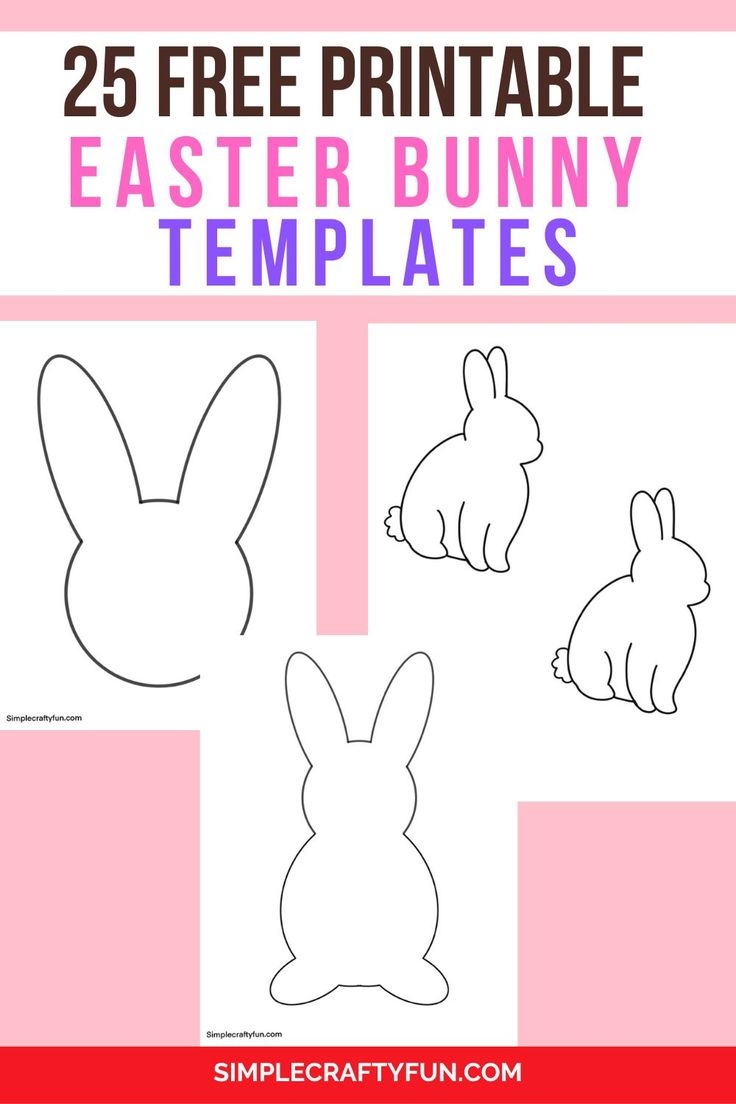 Easter Bunny Templates Printable Free