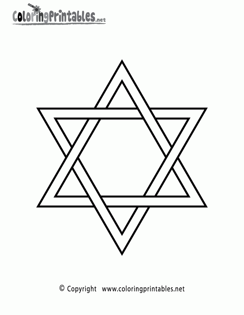 Printable Jewish Star Template