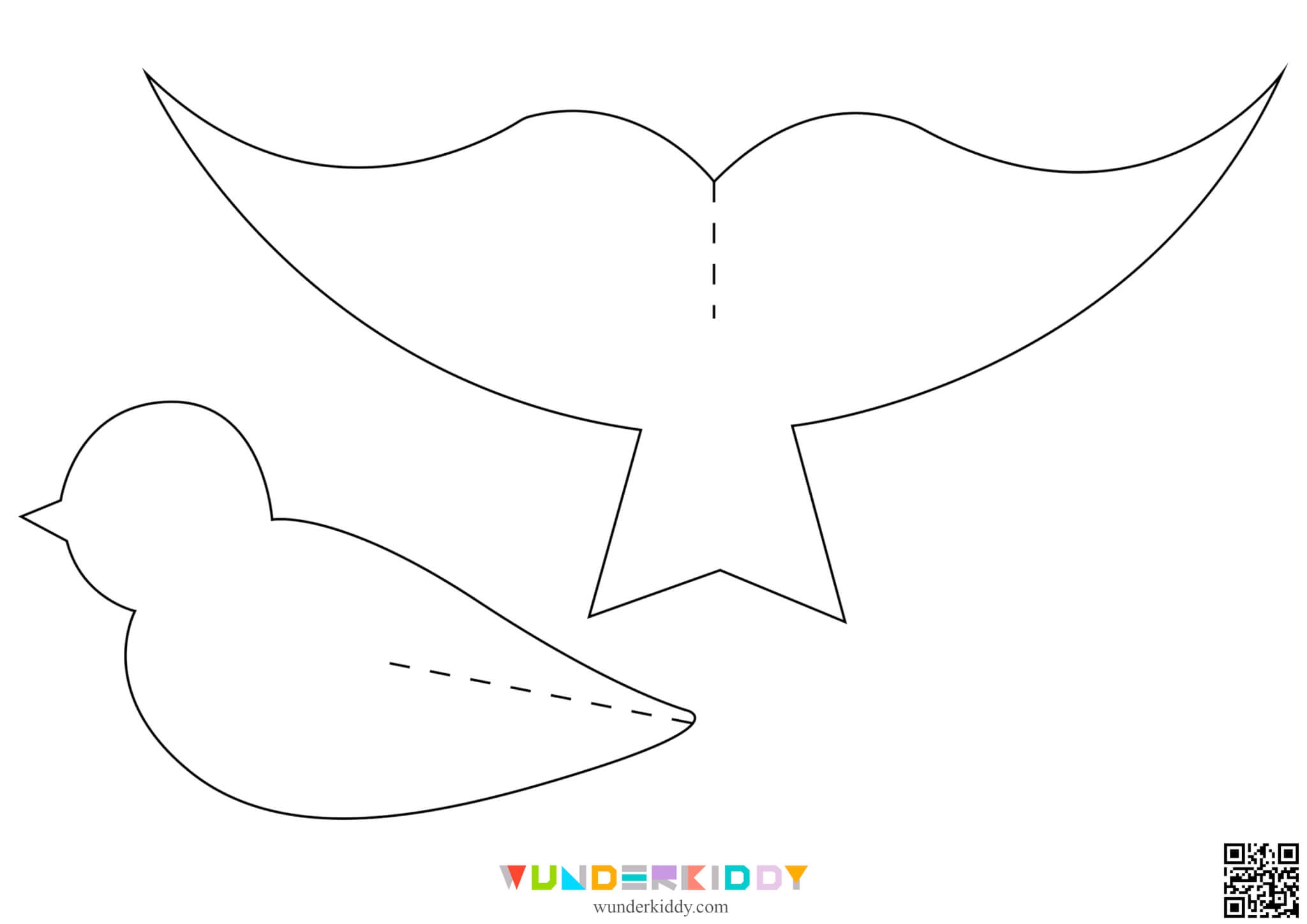 Simple Printable Bird Template