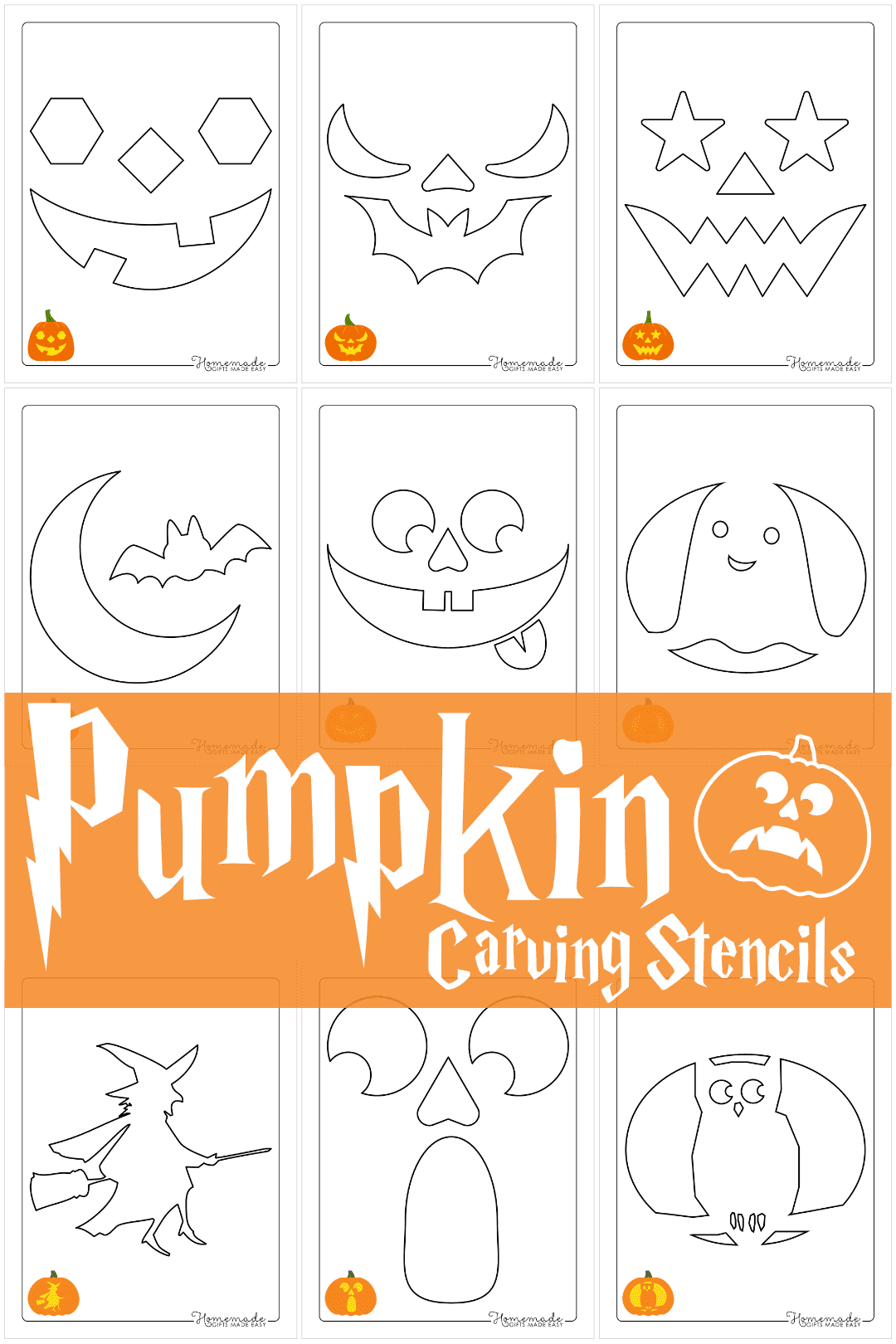 Easy Free Printable Pumpkin Templates