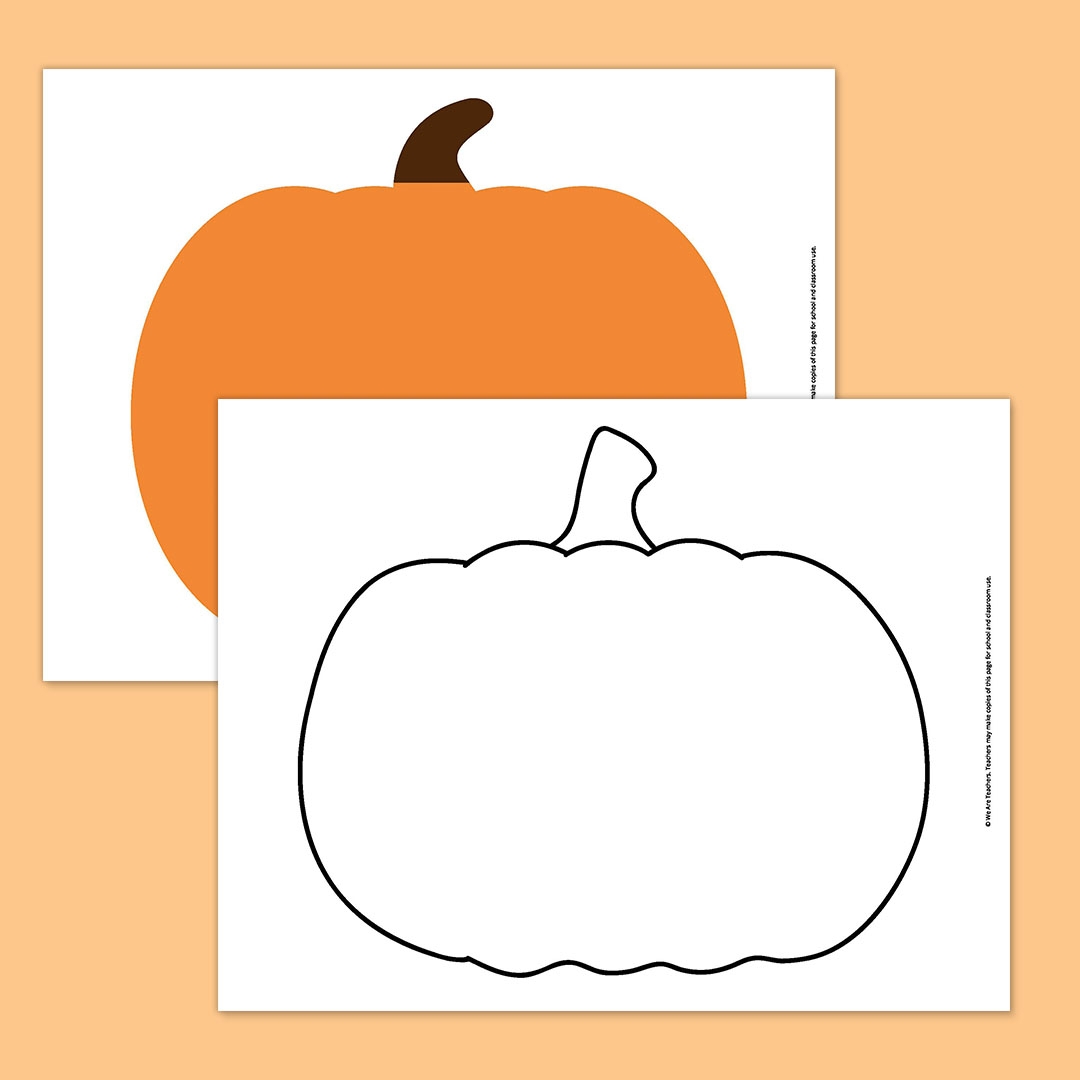 Pumpkin Shape Template Printable Free