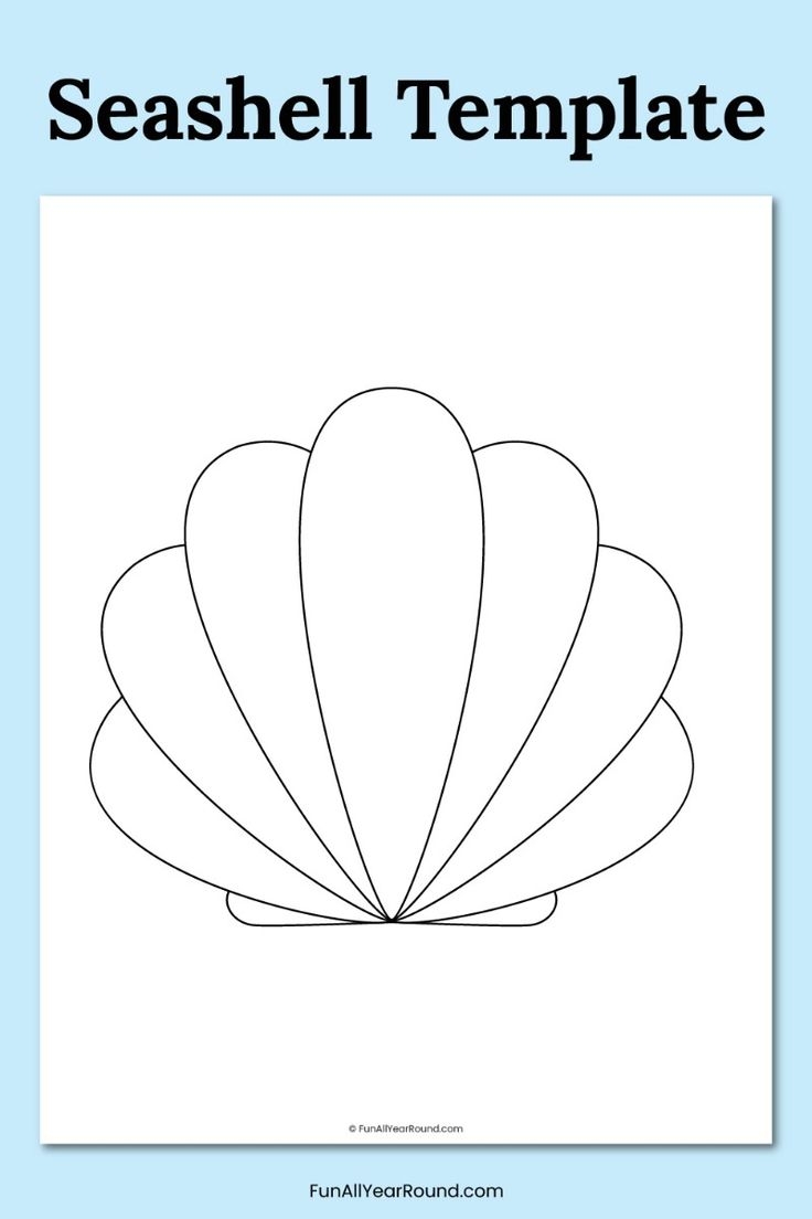 Printable Seashell Template