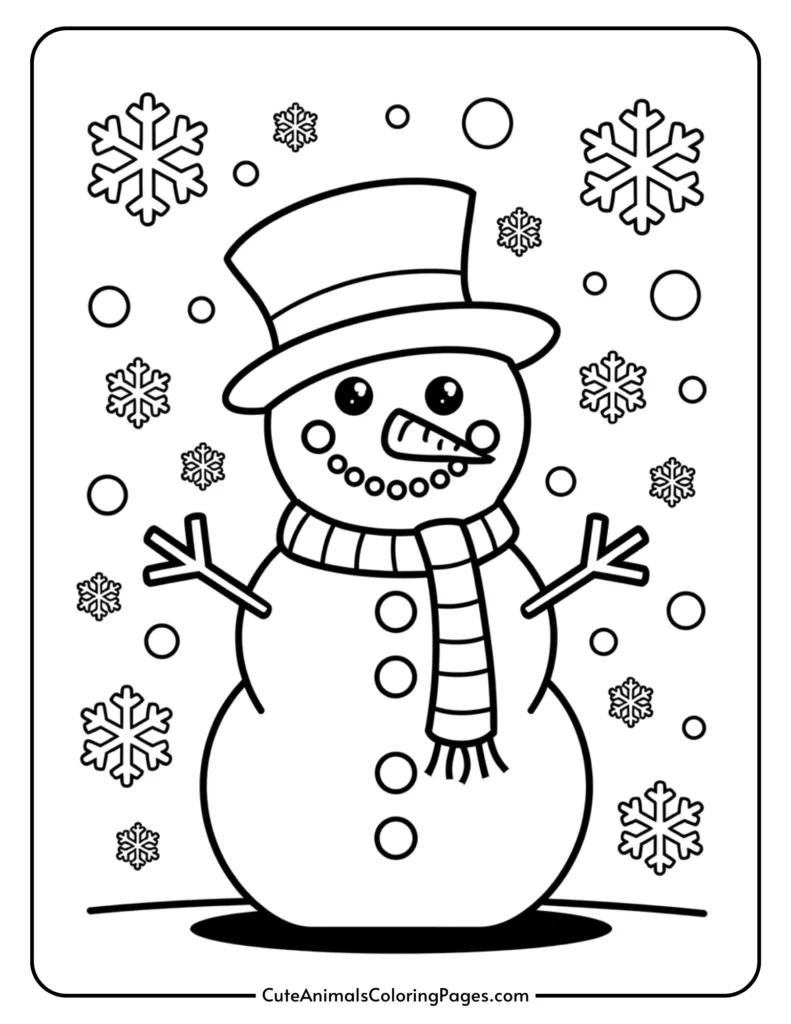 Printable Snowman Template Free