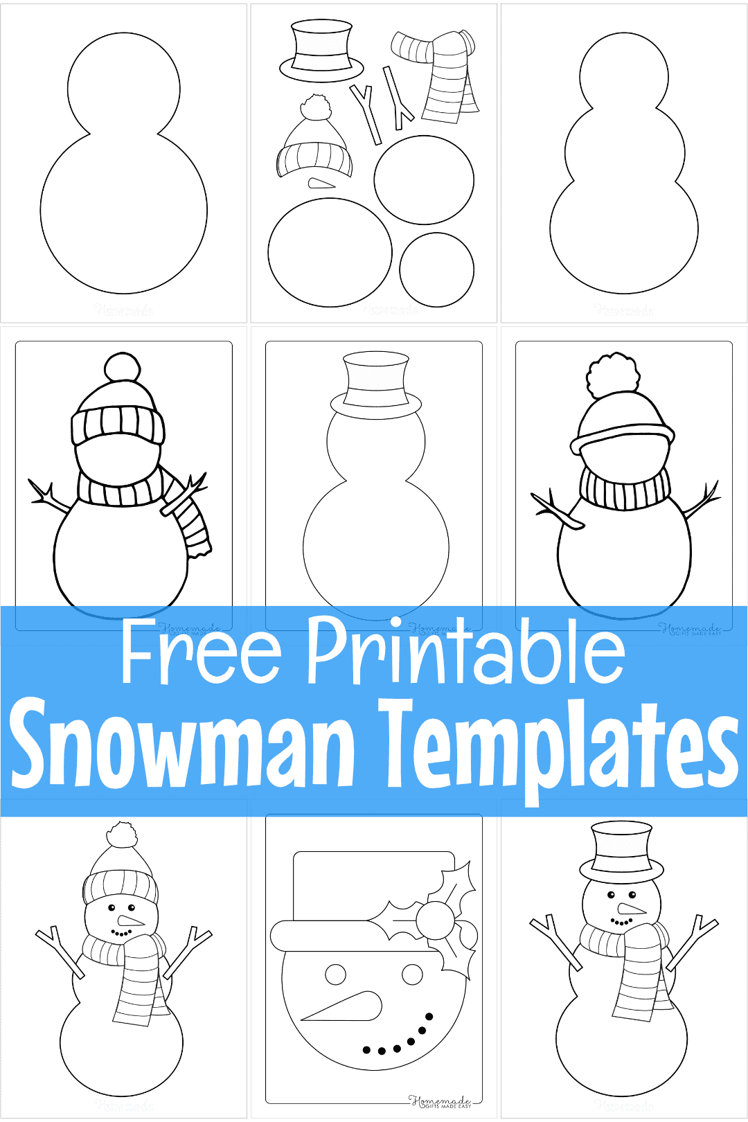 Snowman Printable Template