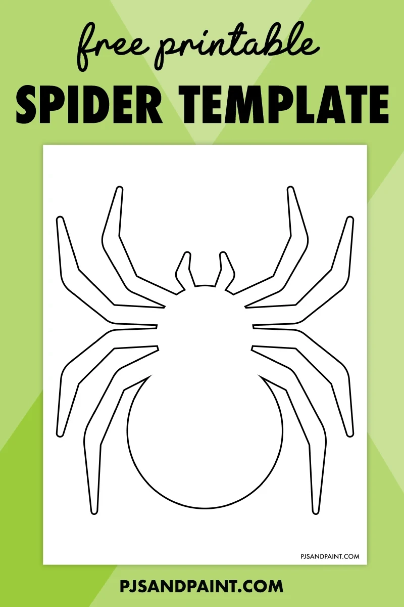 Free Printable Spider Template Pjs And Paint Free Printable Spider Template Pjs And Paint