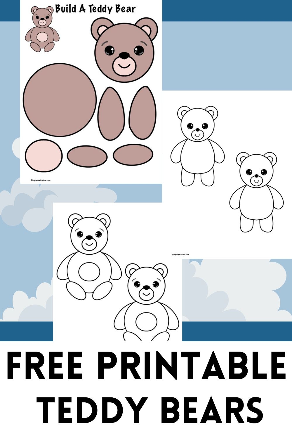 Teddy Bear Printable Template