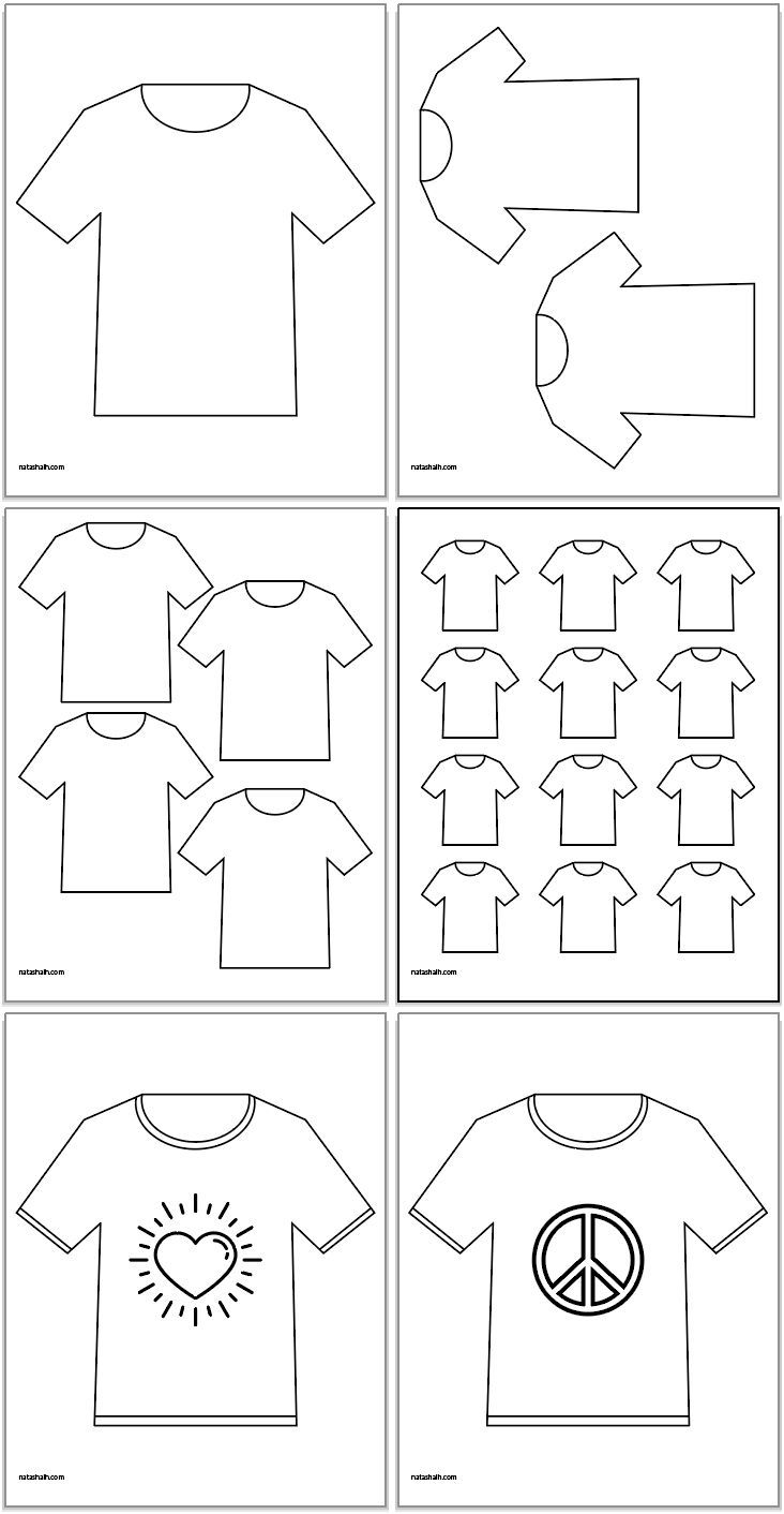 Free Printable Blank T Shirt Template Free Printable Blank T Shirt Template