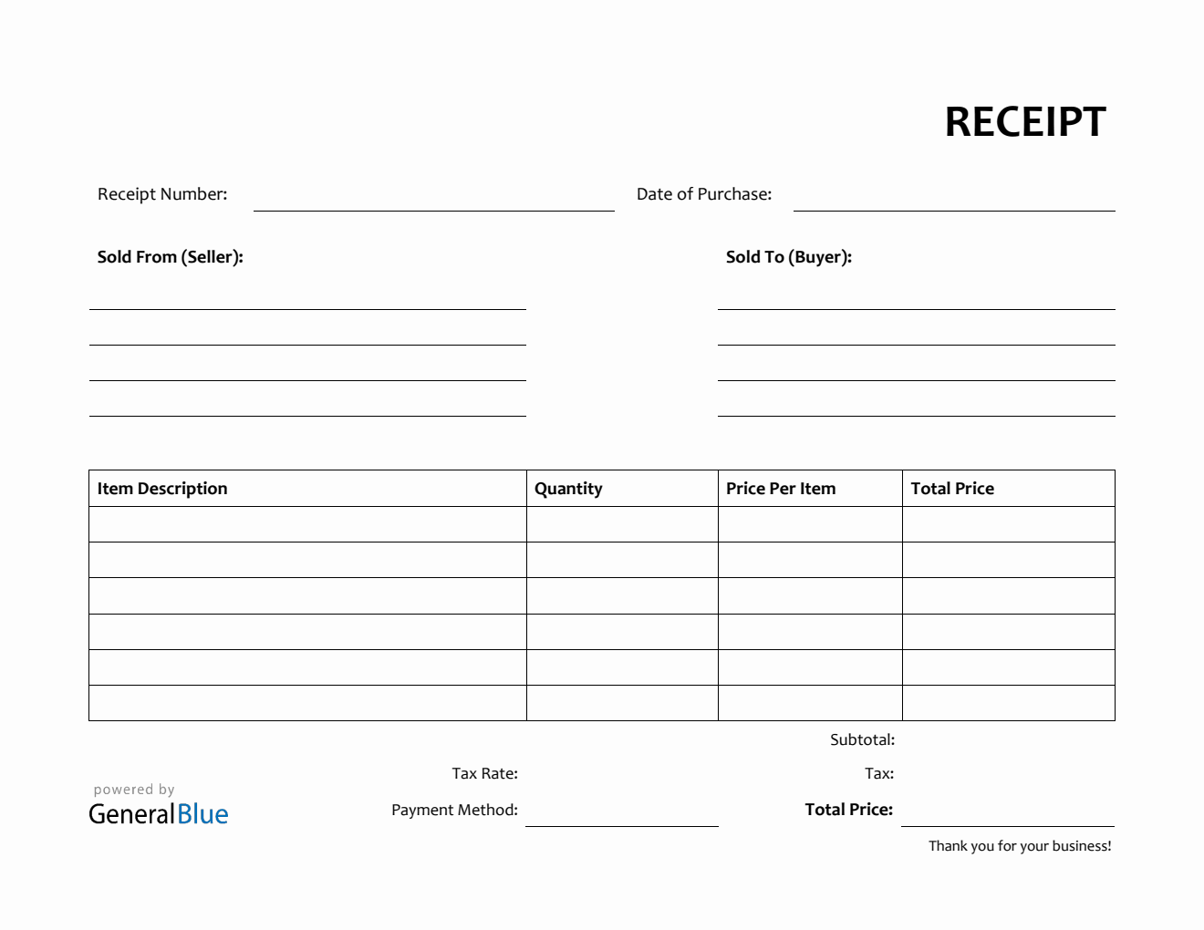 Receipt Templates Printable Free Receipt Templates Printable Free
