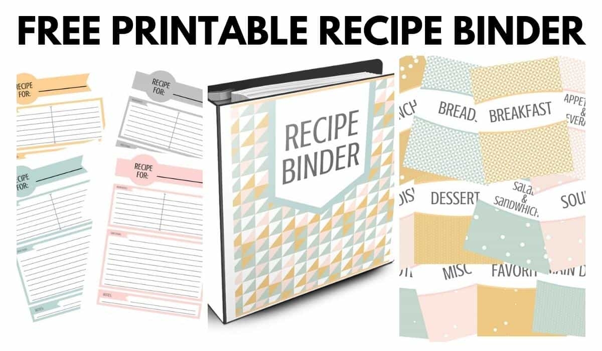 Recipe Binder Template Printable