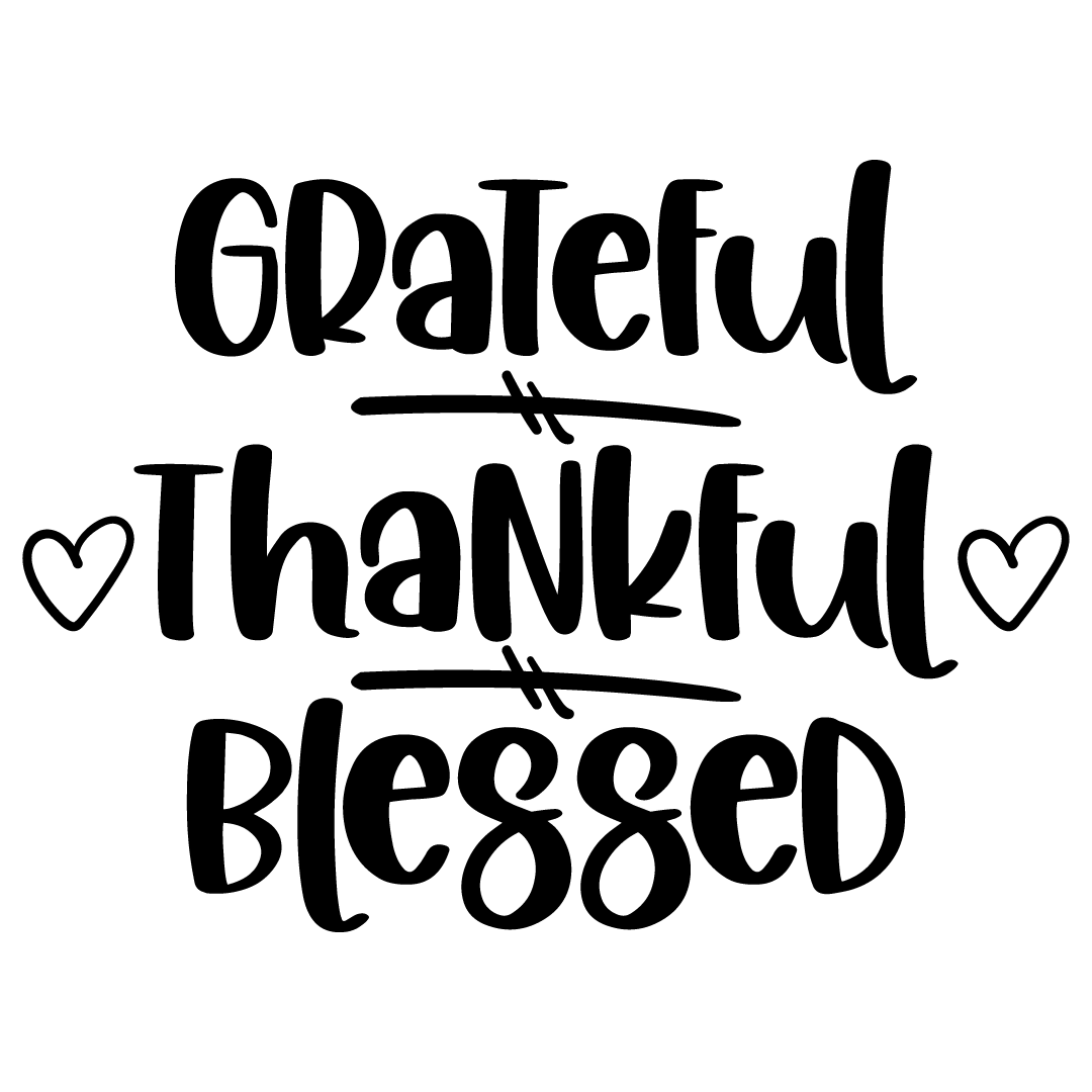 Free Printable Thankful Grateful Blessed