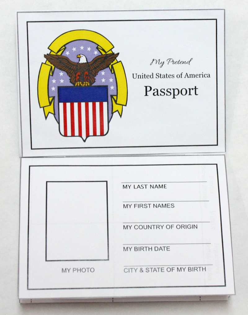 Passport Template Printable