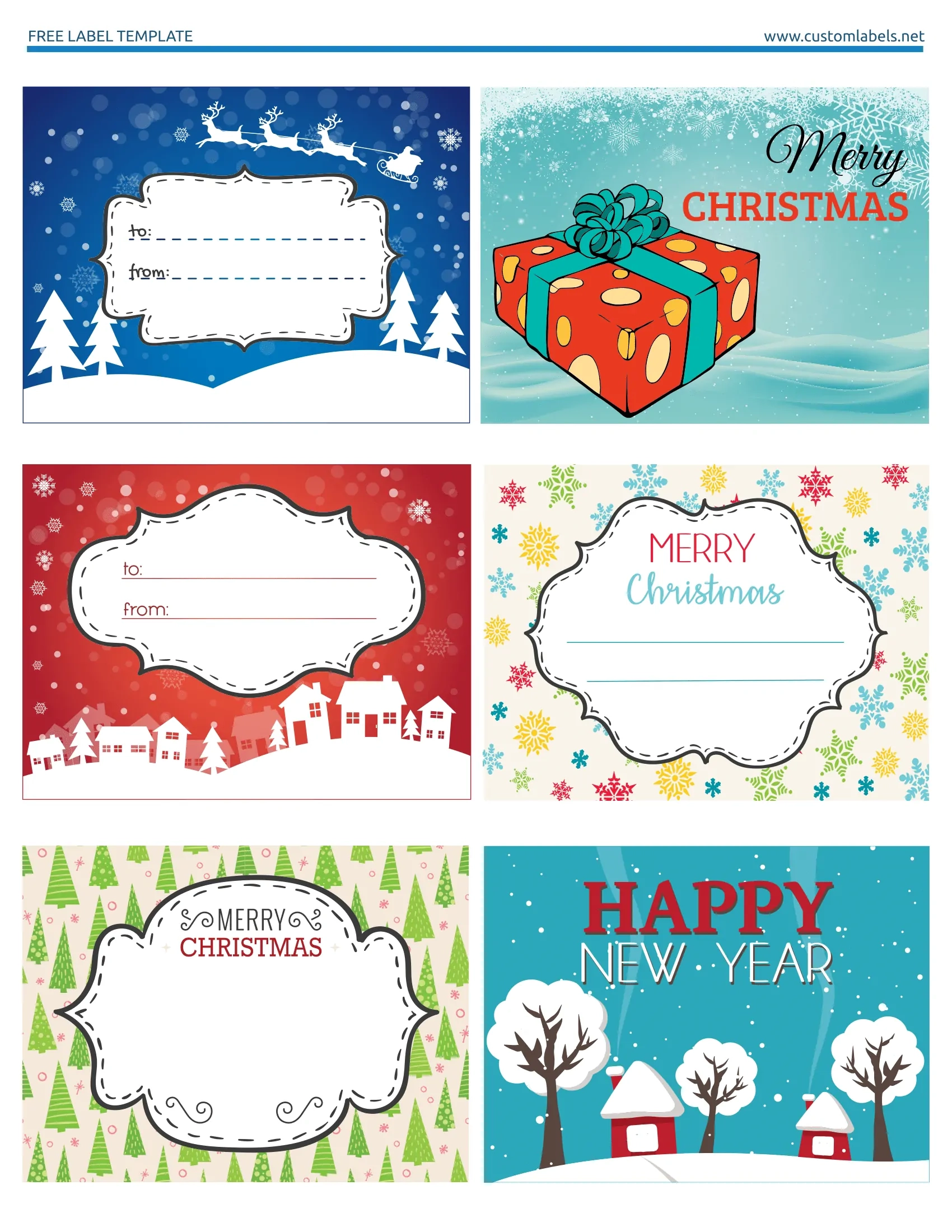 Fun And Colorful Christmas Labels Free Printables Fun And Colorful Christmas Labels Free Printables