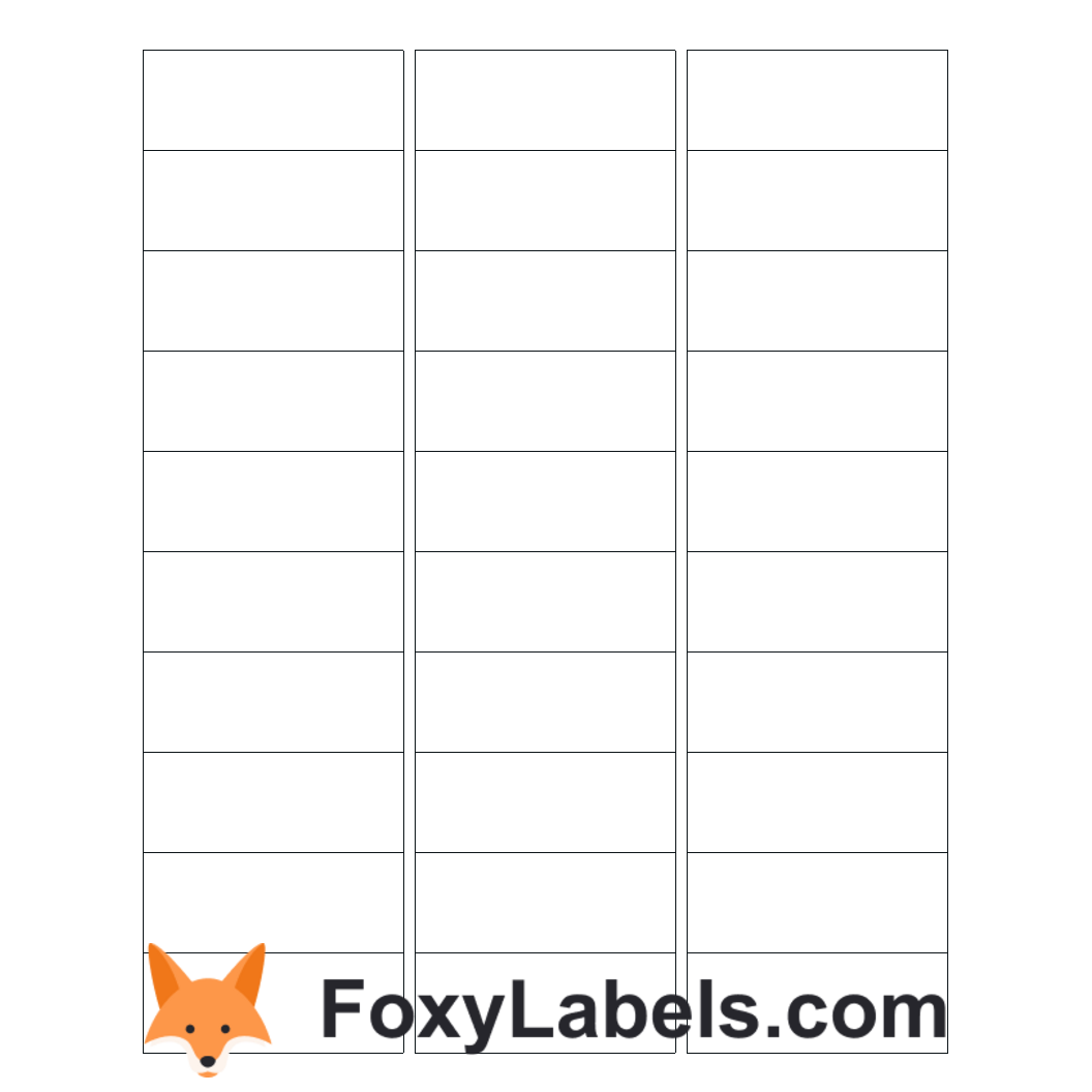 Printable Address Label Template