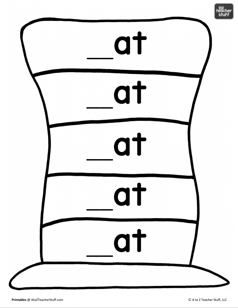 cat in the hat template free printable