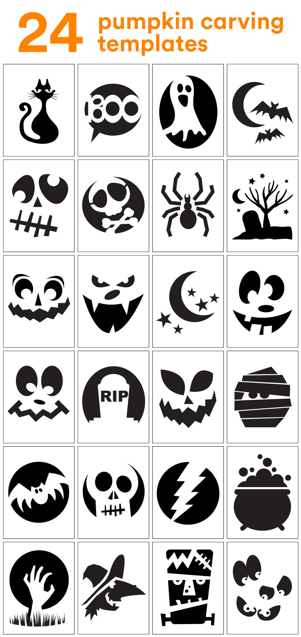 Pumpkin Carve Template Printable