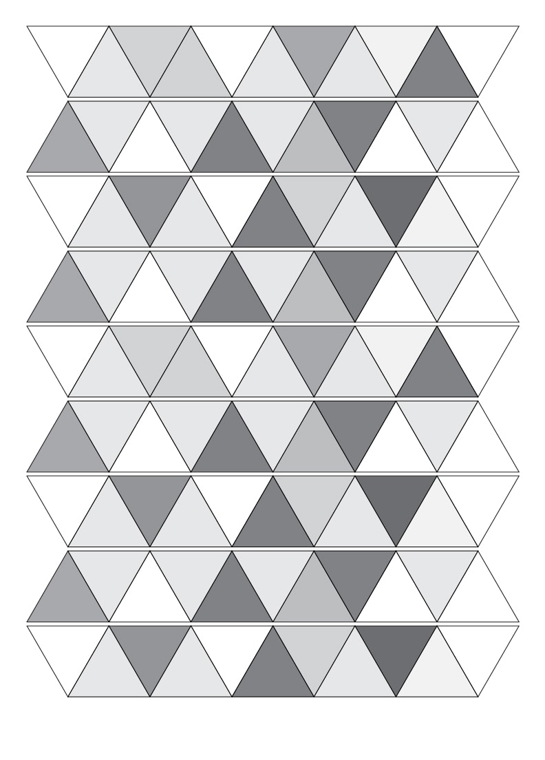 Printable Triangle Quilt Template