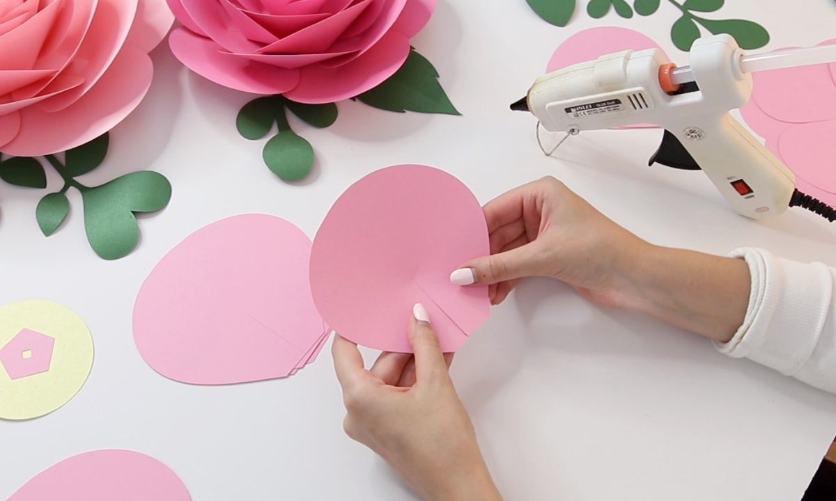 How To Make Big Paper Roses Step By Step FREE Template 