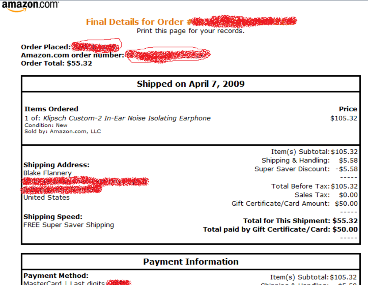 How To Print An Amazon Receipt HubPages How To Print An Amazon Receipt HubPages