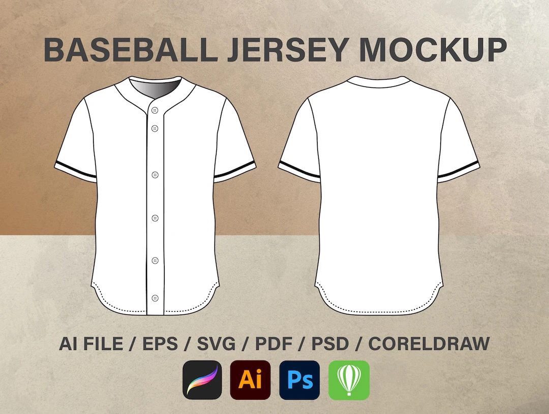 Printable Blank Baseball Jersey Template