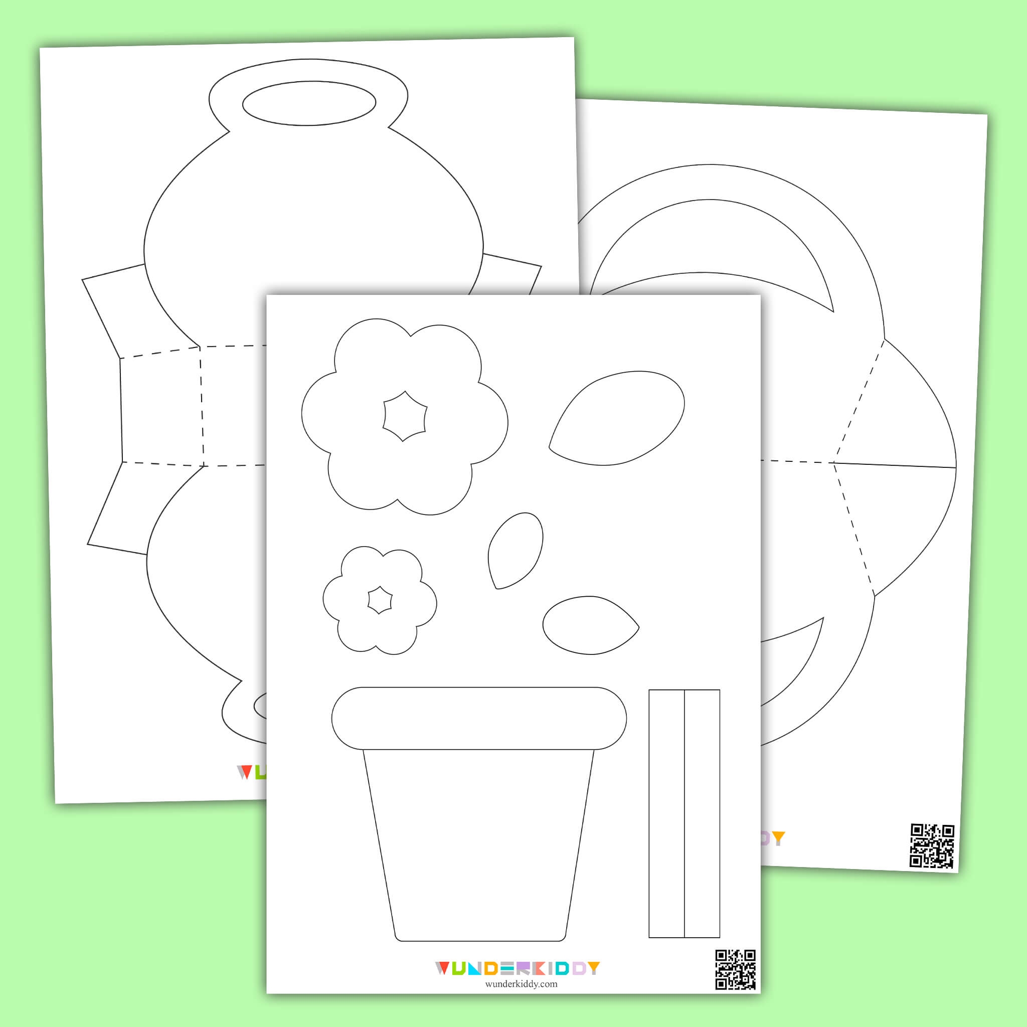 Printable Flower Pot Template