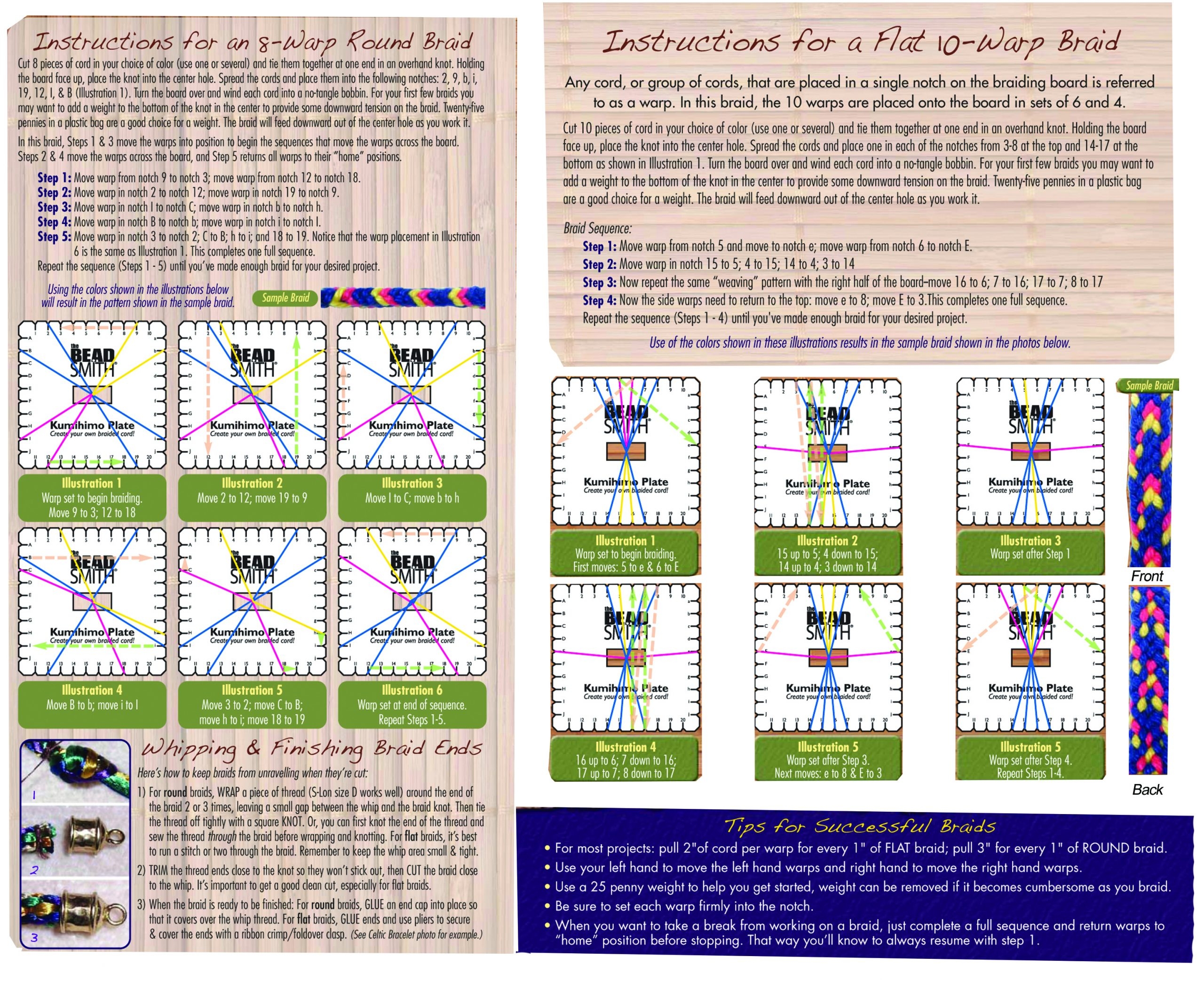 Printable Square Kumihimo Disk Template