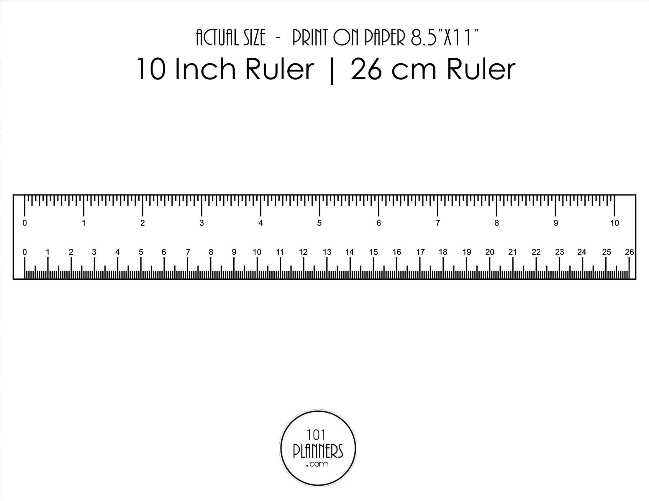 ruler printable cm