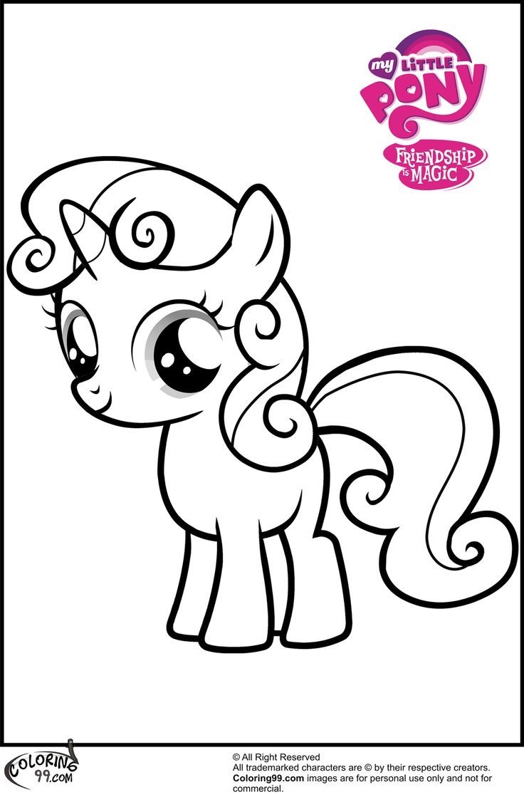 Mlp Print Pages My Little Pony Sweetie Belle Coloring Pages 