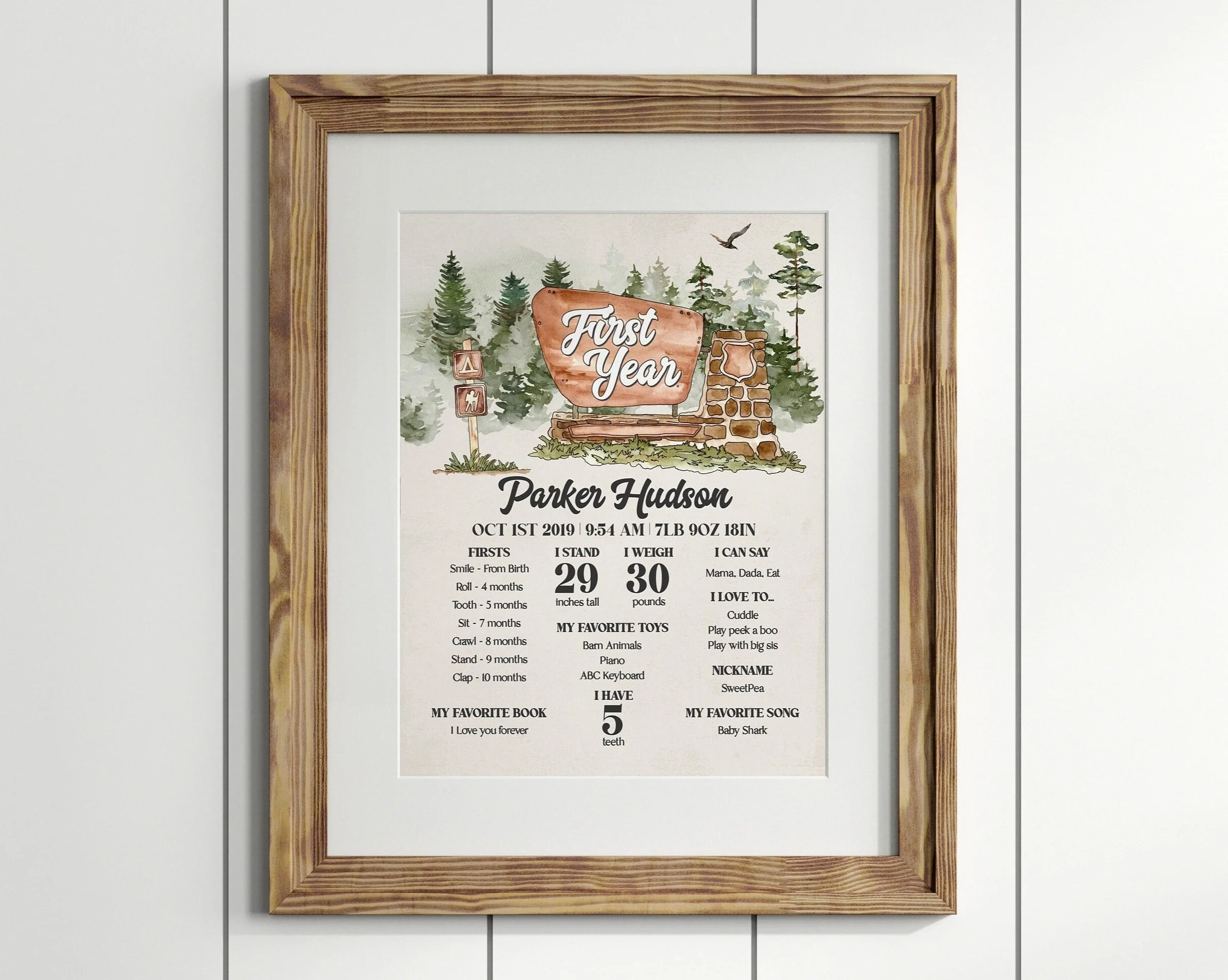 Printable National Forest Sign Template
