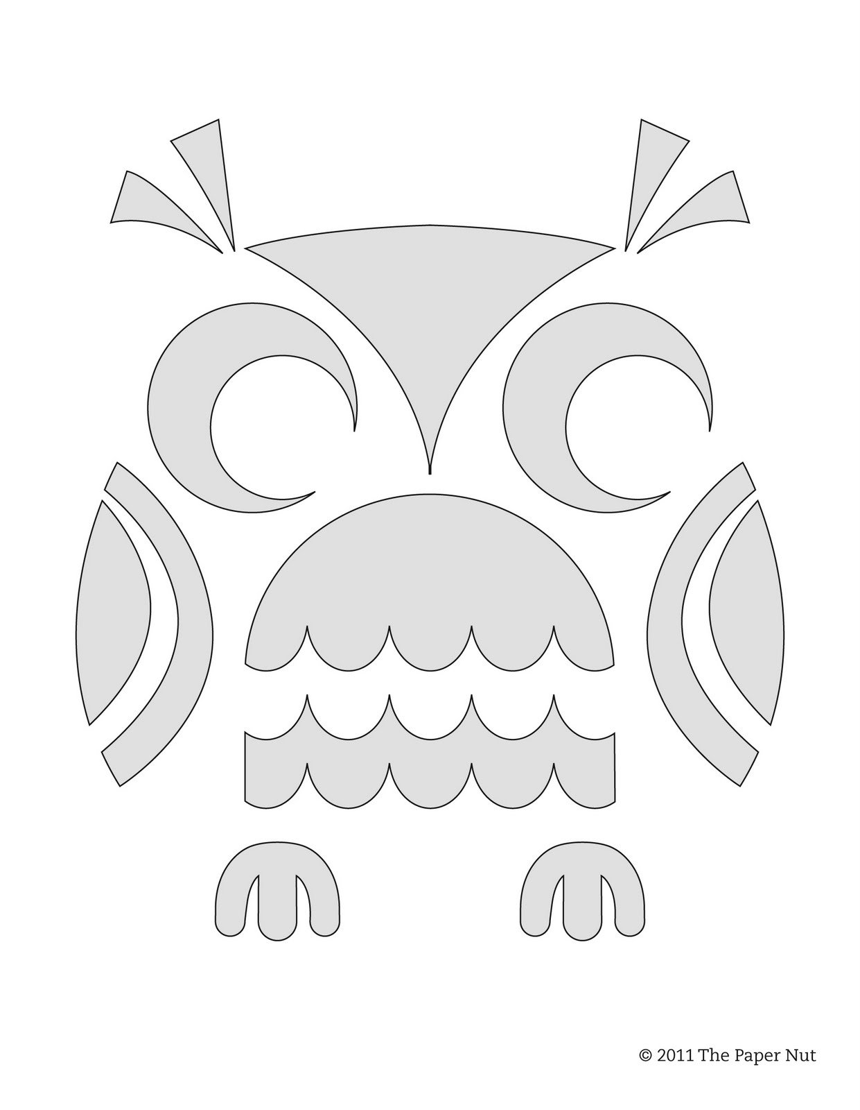 Owl Pumpkin Carving Template Halloween