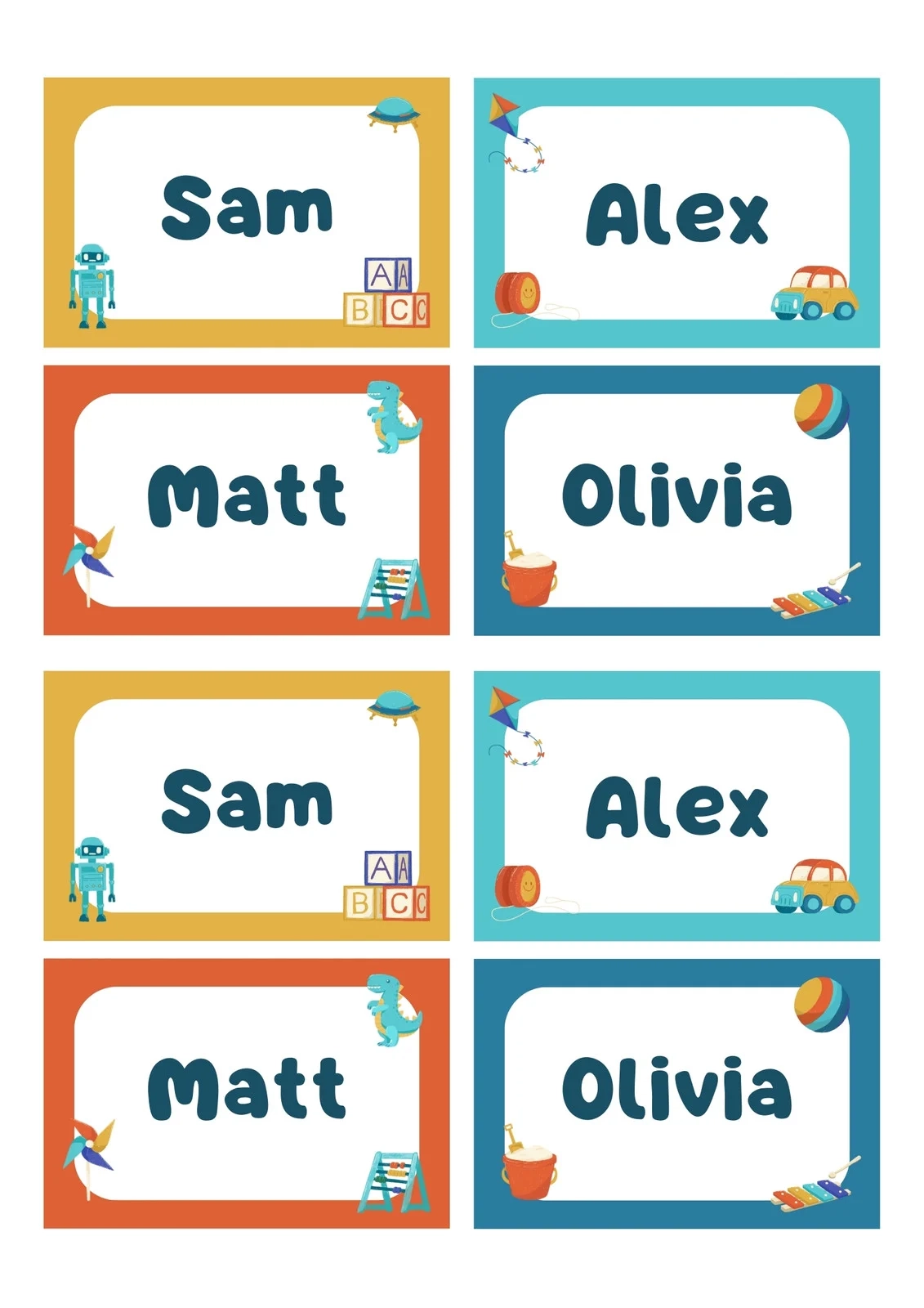 Student Name Tag Template Free Printable