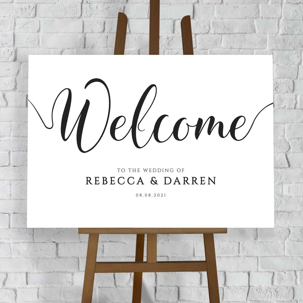 Personalised Wedding Welcome Sign Template Edit Download And Print 