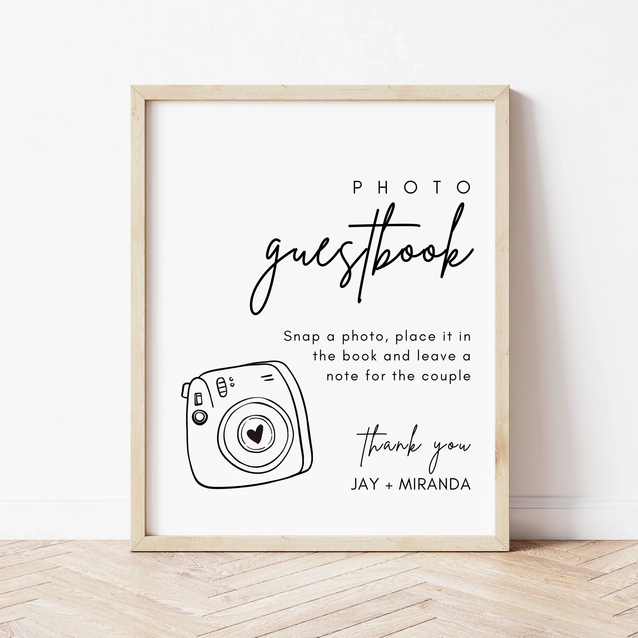 Free Printable Polaroid Guest Book Sign Template Free Printable Polaroid Guest Book Sign Template
