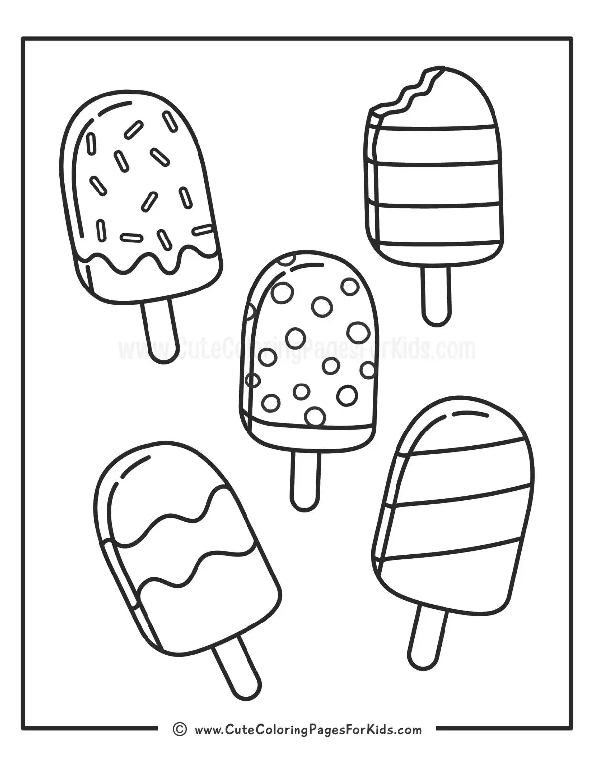 Popsicle Coloring Pages Free Printable PDFs Cute Coloring Popsicle Coloring Pages Free Printable PDFs Cute Coloring