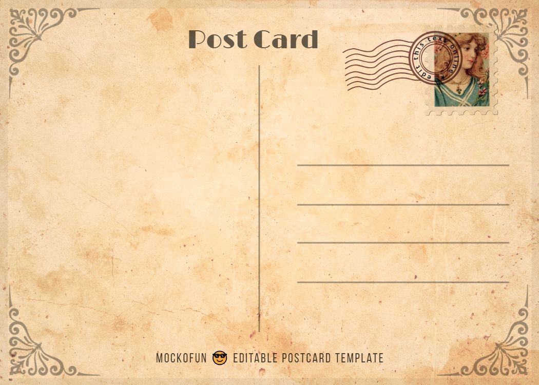 Postcard Template MockoFUN 
