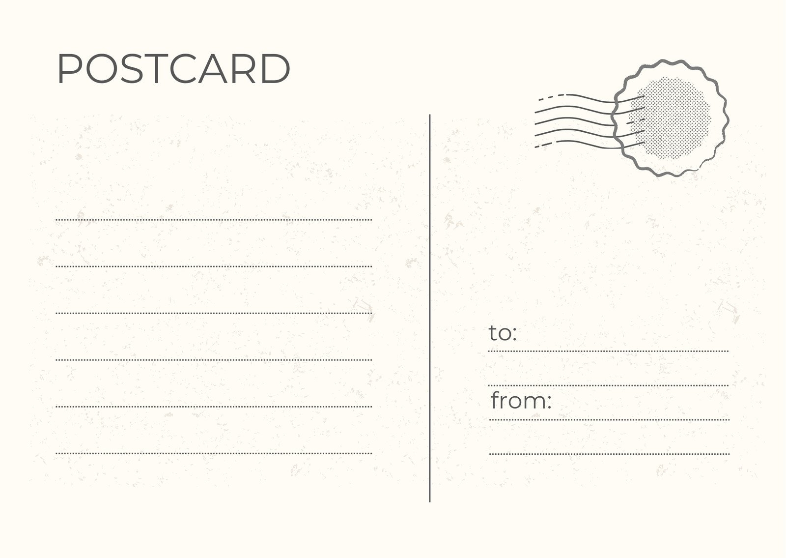 Printable And Customizable Postcard Templates Canva