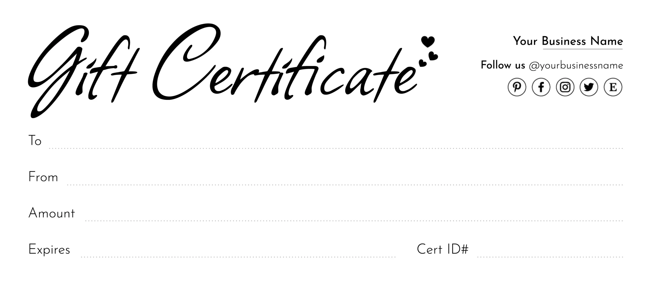 Printable Gift Certificate Template Free Printable Gift Certificate Template Free