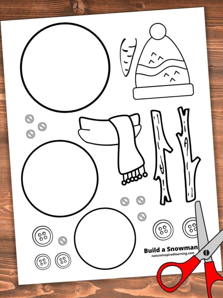 Free Printable Build A Snowman Template Free Printable Build A Snowman Template