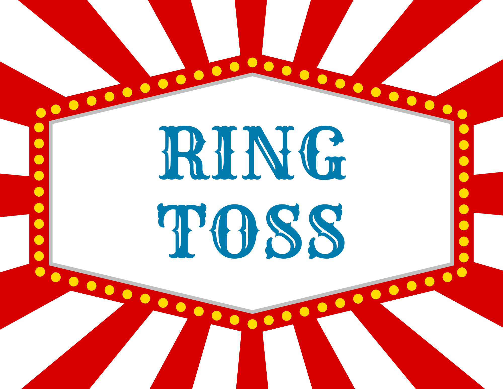 Printable Carnival Signs Free Festive Signage For Games Tickets 