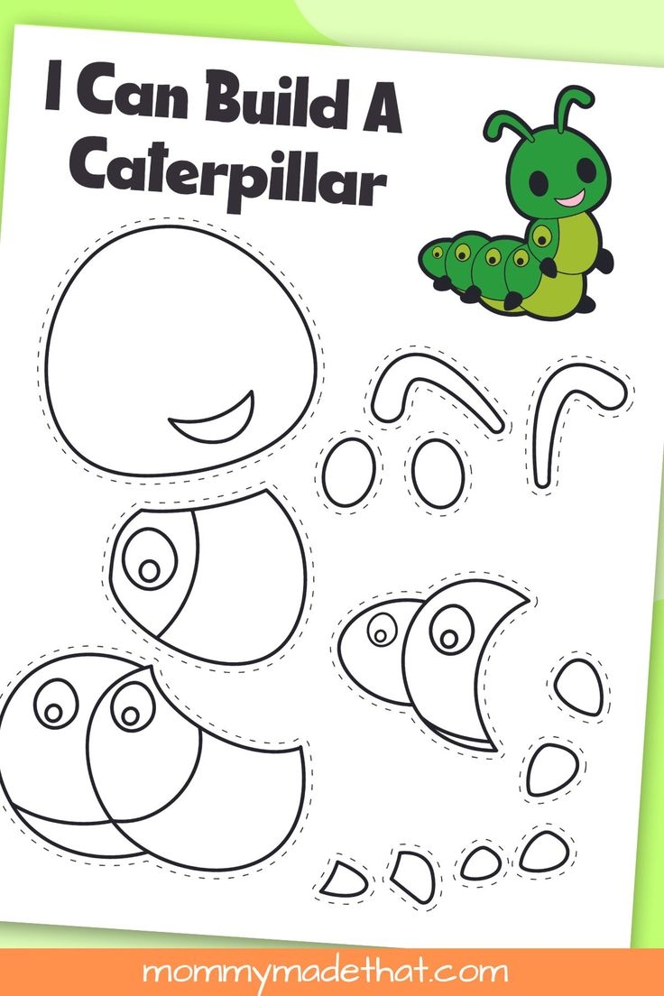 Printable Caterpillar Craft With Free Template