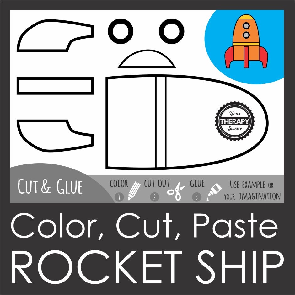 Rocket Template Printable