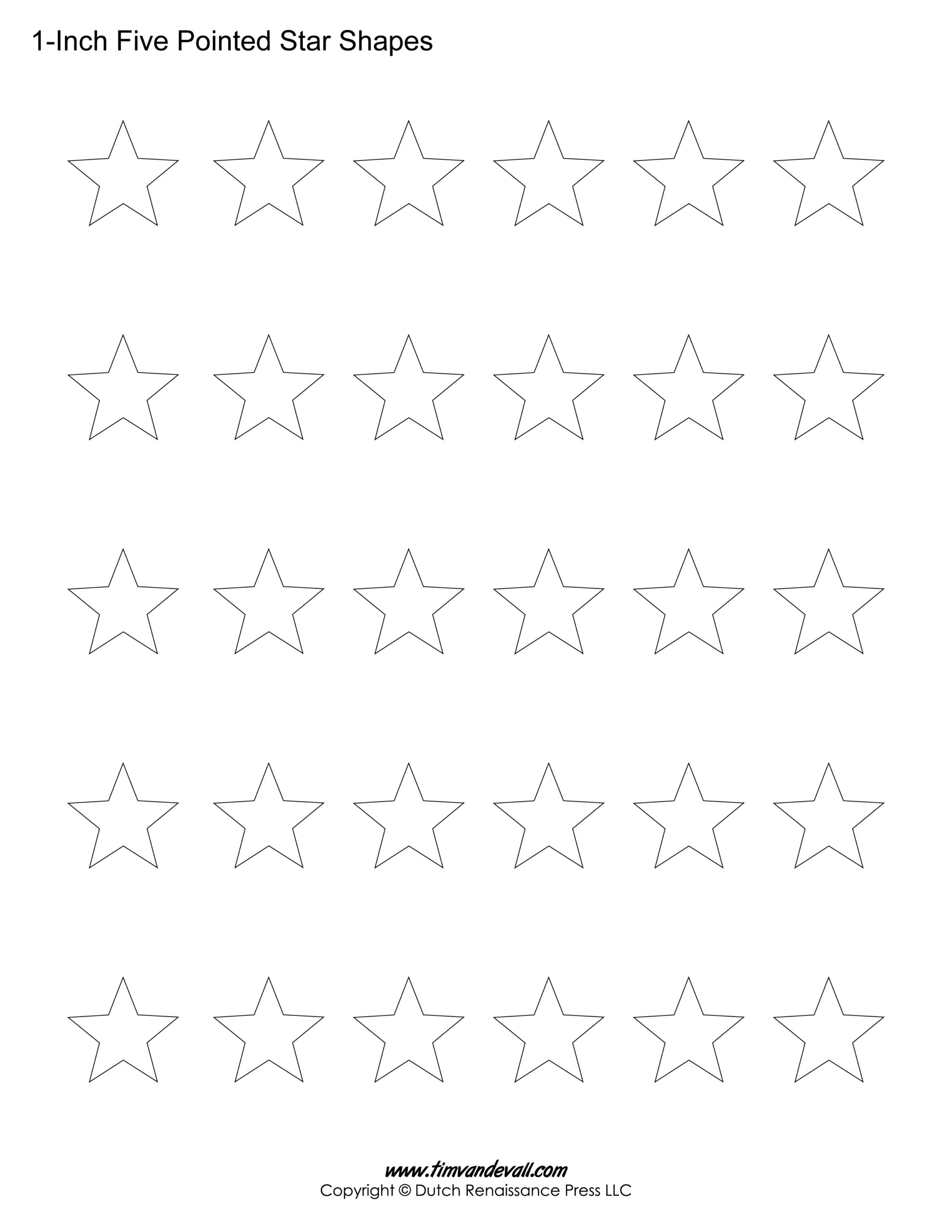 5 Pointed Star Template Free Printable 5 Pointed Star Template Free Printable