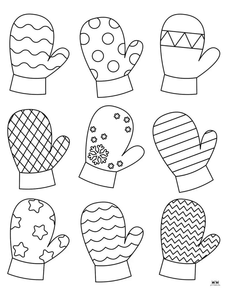 Free Printable Mitten Template