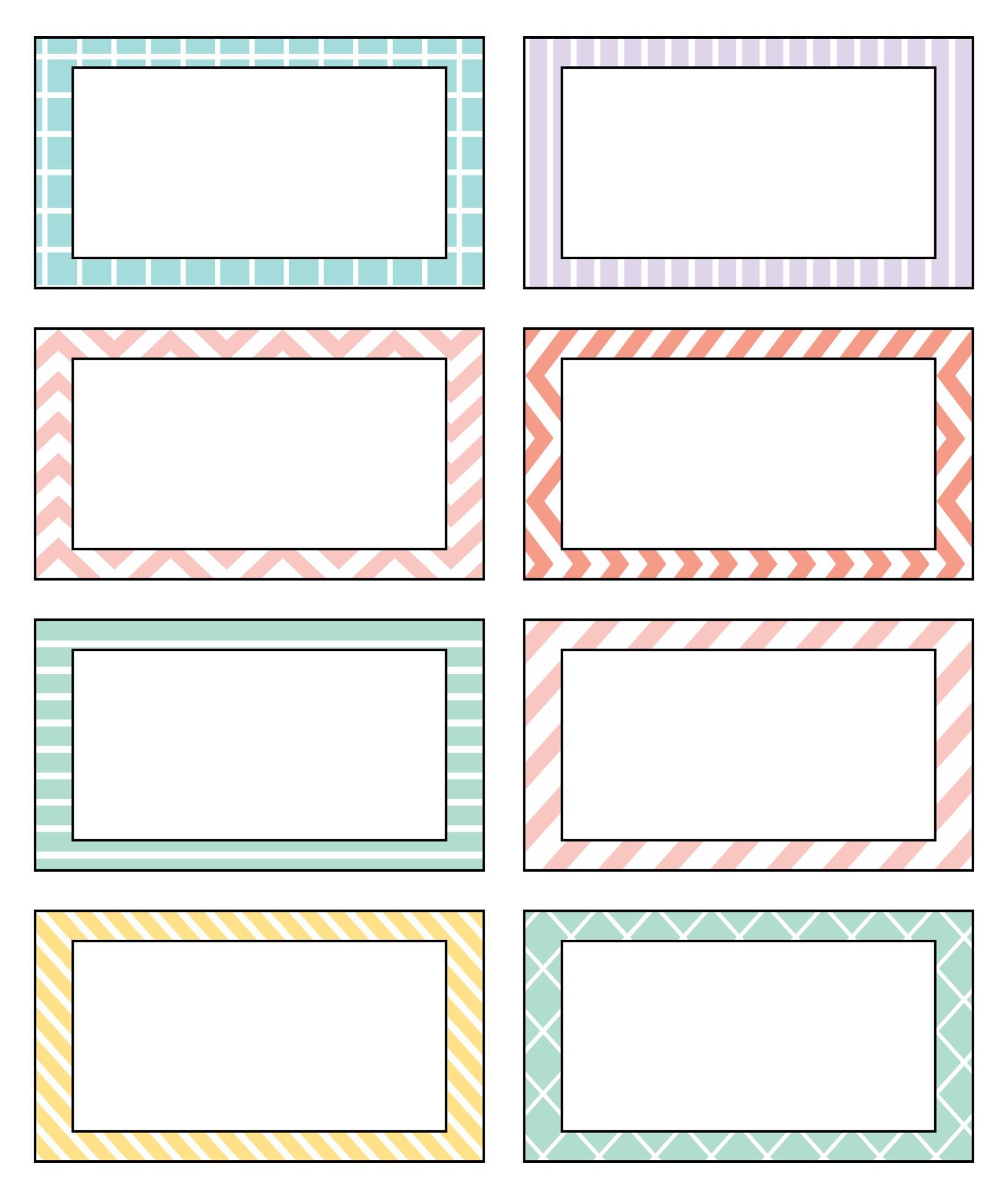 Name Tag Templates Printable