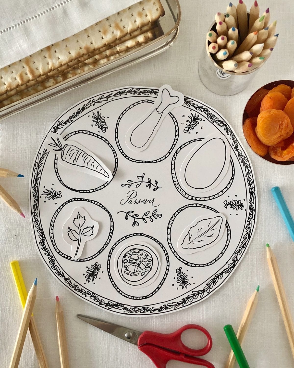 Printable Passover Seder Plate