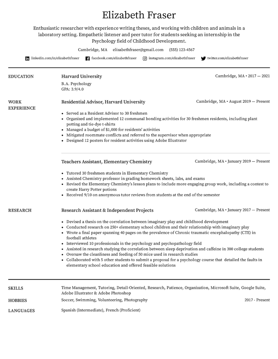 Printable Resume Templates amp Formats For 2025 Easy Resume