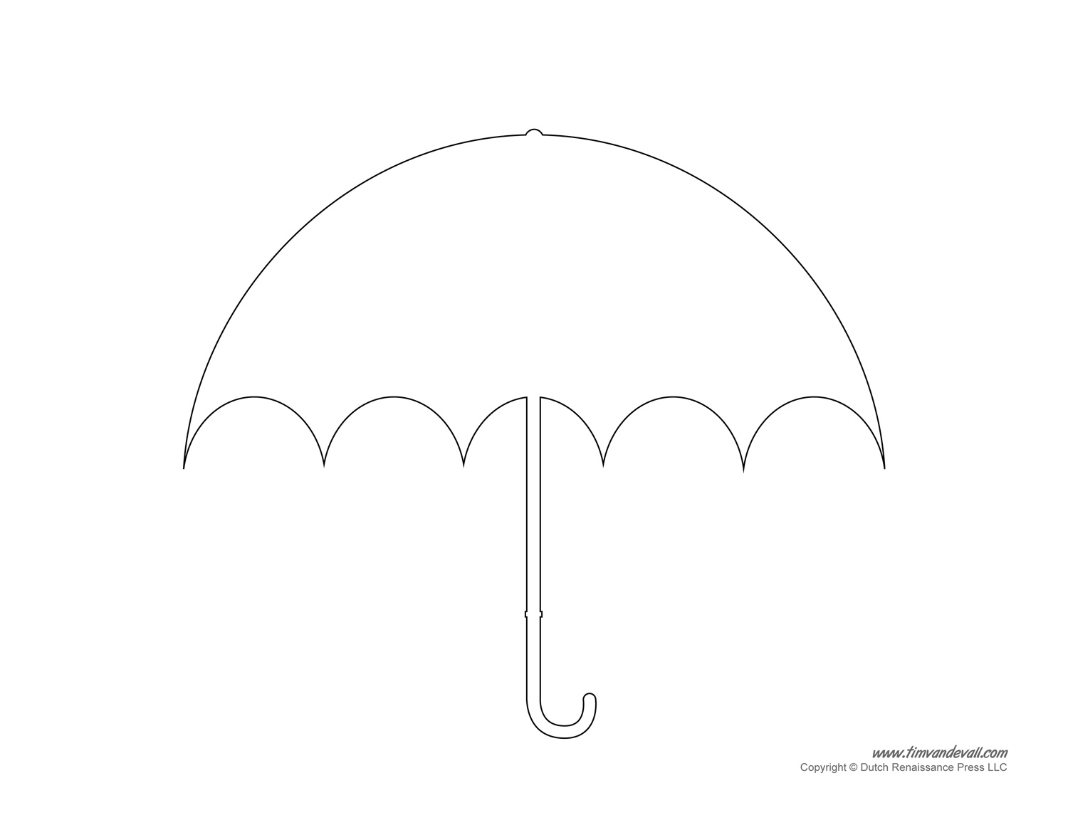Printable Umbrella Template Tim s Printables Printable Umbrella Template Tim s Printables