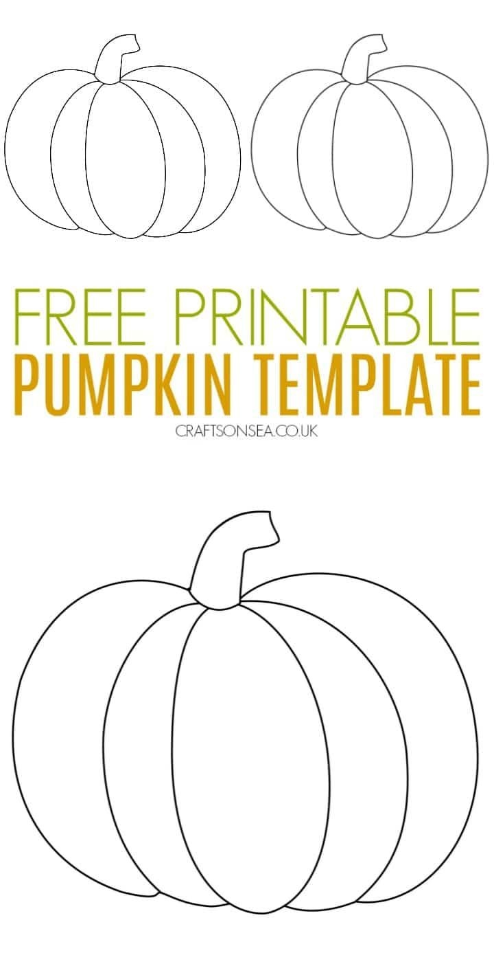 Printable Large Pumpkin Template Printable Large Pumpkin Template