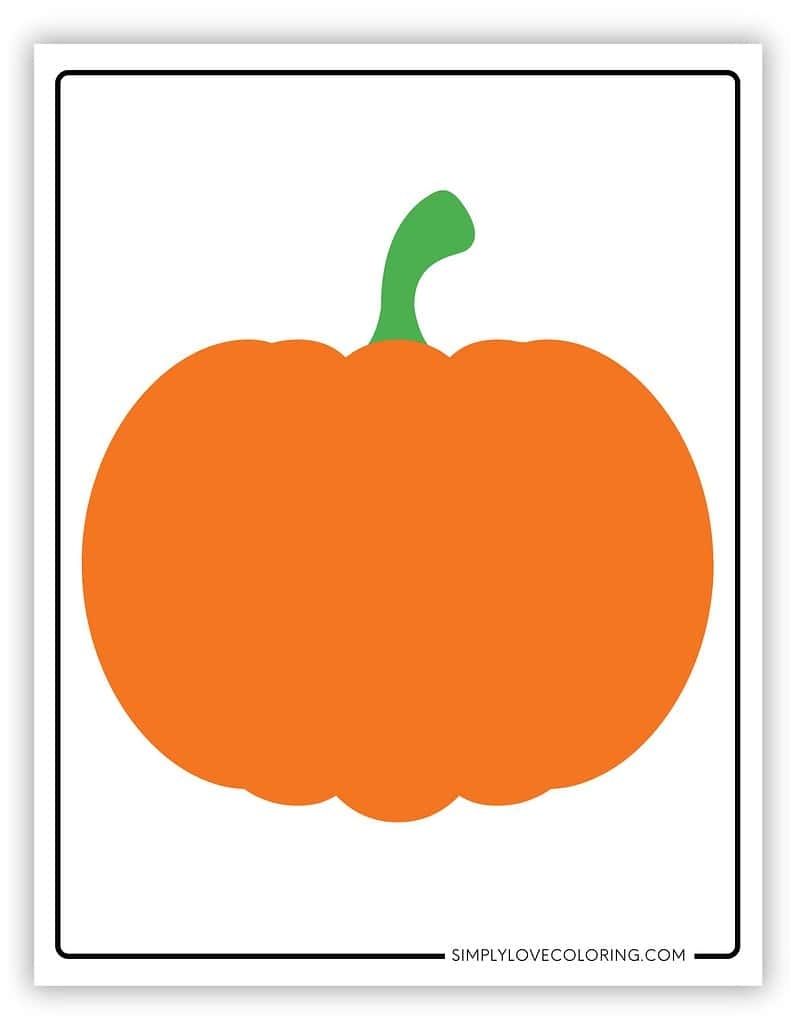 Printable Orange Pumpkin Template